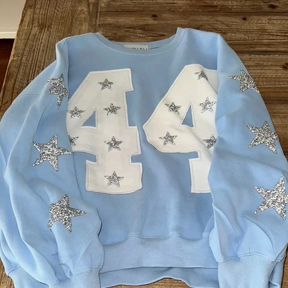 Judith March Light Blue Sweatshirt - Picture 1 of 3